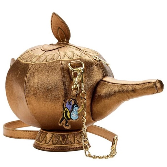 NWT Disney Loungefly Stitch Shoppe Aladdin Genie Lamp Crossbody Bag - Picture 4 of 14